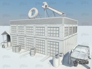 car service level 10 Model 3D