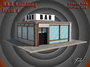 bar all 10 levels Modèle 3D