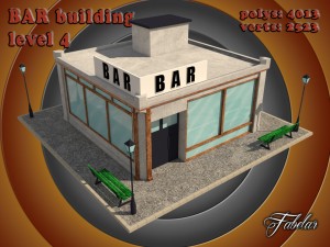 bar all 10 levels Modèle 3D