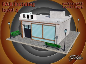 bar all 10 levels Modèle 3D