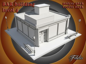 bar all 10 levels Modèle 3D