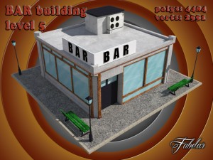 bar all 10 levels Modèle 3D