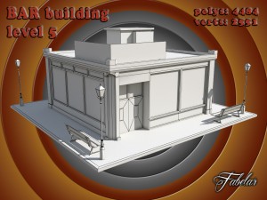 bar all 10 levels Modèle 3D