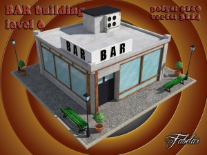 bar all 10 levels Modèle 3D