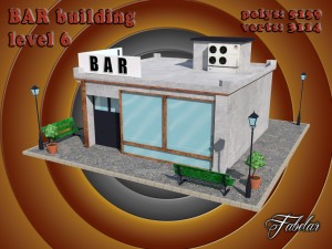 bar all 10 levels Modèle 3D