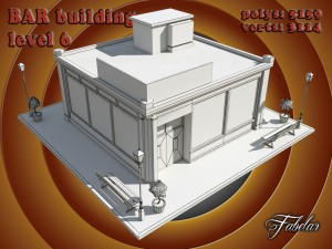 bar all 10 levels Modèle 3D