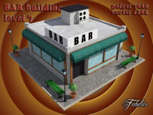 bar all 10 levels Modèle 3D