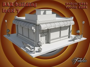 bar all 10 levels Modèle 3D