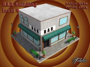 bar all 10 levels Modèle 3D