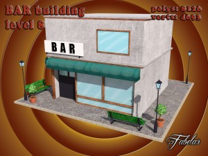 bar all 10 levels Modèle 3D