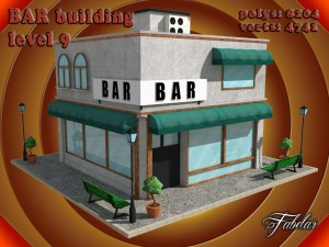 bar all 10 levels Modèle 3D