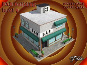 bar all 10 levels Modèle 3D