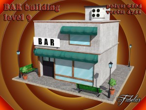bar all 10 levels Modèle 3D