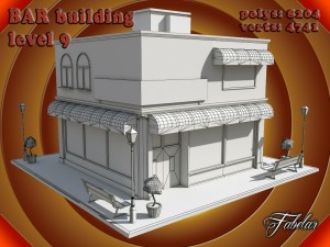 bar all 10 levels Modèle 3D