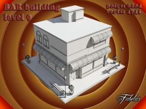 bar all 10 levels Modèle 3D