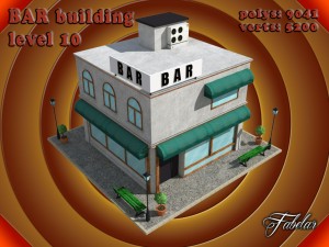 bar all 10 levels Modèle 3D