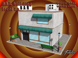 bar all 10 levels Modèle 3D