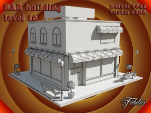 bar all 10 levels Modèle 3D