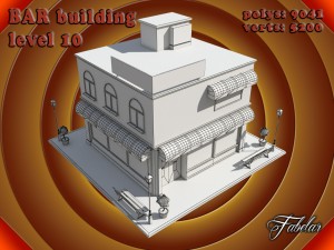 bar all 10 levels Modèle 3D