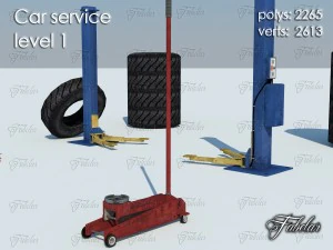 car service all 10 levels 3D Model