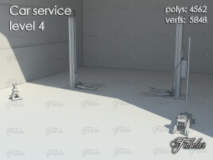 car service all 10 levels 3D 모델