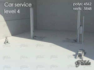 car service all 10 levels 3D Model