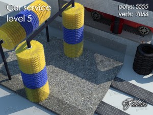 car service all 10 levels 3D 모델