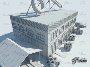 car service all 10 levels 3D Model