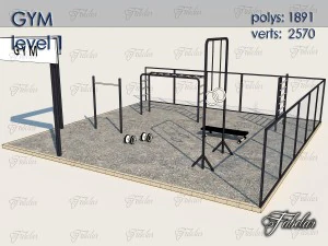 gym level 1 3D Model