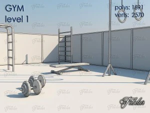 gym level 1 3D Model
