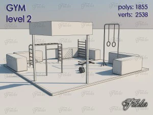 palestra livello 2 Modello 3D