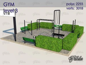gym level 3 3D Model