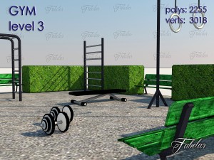 gym level 3 3D Модель