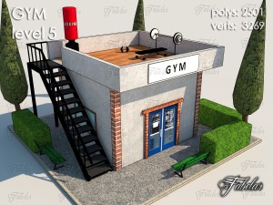 gym level 5 3D Model