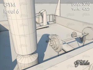 gym level 6 3D Model