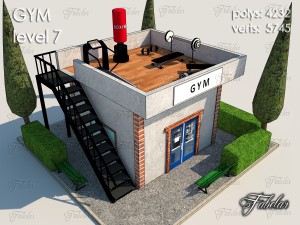 gym level 7 Modelo 3D