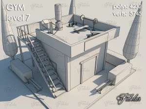 체육관 7층 3D 모델