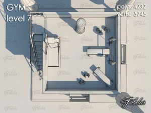 체육관 7층 3D 모델