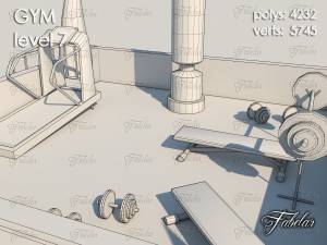 gym level 7 3D Model