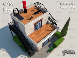 gym level 8 3D 모델