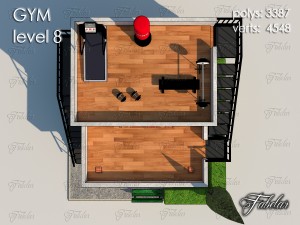 gym level 8 3D 모델