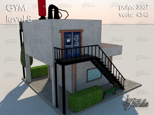 gym level 8 3D 모델