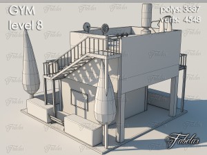 gym level 8 3D 모델