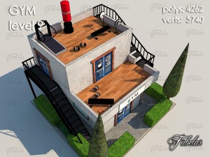 gym level 9 Modèle 3D
