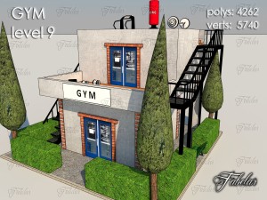 gym level 9 Modèle 3D