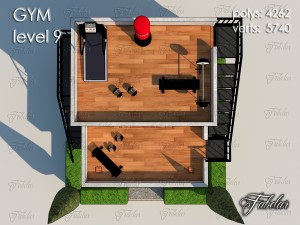 gym level 9 Modèle 3D