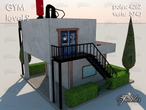 gym level 9 Modèle 3D