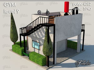 gym level 9 Modèle 3D