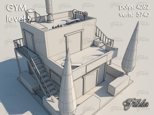 gym level 9 Modèle 3D