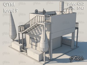 gym level 9 Modèle 3D
